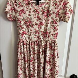Floral Short Sleeve Dress
